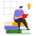 پیش‌نمایش فایل boy-reading-book-while-generating-ideas-5796172 از پک خودآموزی