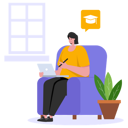پیش‌نمایش فایل girl-doing-online-graduation-course-5796174 از پک خودآموزی