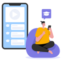 پیش‌نمایش فایل man-watching-video-tutorial-on-mobile-5796182 از پک خودآموزی