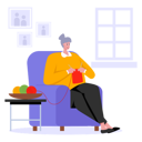 پیش‌نمایش فایل grandmother-knitting-wool-5796197 از پک زندگی سالمندان