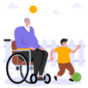 پیش‌نمایش فایل grandpa-playing-with-child-5796186 از پک زندگی سالمندان