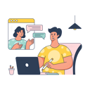 پیش‌نمایش فایل online-business-meeting-5854227 از پک کسب و کار