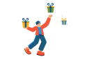 پیش‌نمایش فایل man-enjoying-shopping-offer-6210330 از پک فروش اینترنتی و خرید