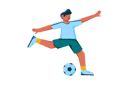 پیش‌نمایش فایل football-player-kick-ball-6210634 از پک ورزش