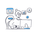 پیش‌نمایش فایل woman-working-at-office-6263561 از پک رهبری و مدیریت