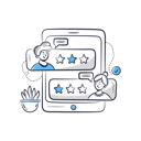 پیش‌نمایش فایل customer-giving-rating-to-seller-6263503 از پک فروش اینترنتی
