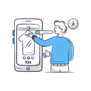 پیش‌نمایش فایل man-doing-online-shopping-on-mobile-6263506 از پک فروش اینترنتی