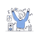 پیش‌نمایش فایل man-listening-music-6263540 از پک تفریح و سرگرمی