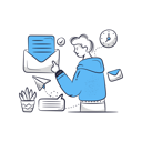 پیش‌نمایش فایل man-sending-email-6263462 از پک کسب و کار