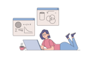 پیش‌نمایش فایل female-student-studying-online-6276011 از پک فعالیت آنلاین