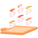 پیش‌نمایش فایل sushi-on-the-air-9273942 از پک غذا