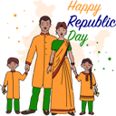 پیش‌نمایش فایل indian-family-celebrating-republic-day-2024482 از پک روز جمهوری