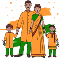 پیش‌نمایش فایل indian-family-celebrating-republic-day-2024484 از پک روز جمهوری