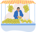 پیش‌نمایش فایل coconut-vendor-2266166 از پک کسب‌وکارهای محلی هند