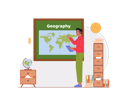 پیش‌نمایش فایل geography-teacher-teaching-while-pointing-towards-earth-map-2529310 از پک تم هندی