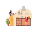 پیش‌نمایش فایل lady-cooking-food-with-his-kid-2529322 از پک تم هندی
