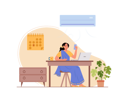پیش‌نمایش فایل lady-holding-mobile-and-attending-video-meeting-while-working-on-laptop-2529318 از پک تم هندی