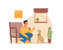 پیش‌نمایش فایل man-playing-with-the-dog-2529312 از پک تم هندی