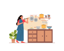 پیش‌نمایش فایل lady-cooking-in-the-kitchen-2529194 از پک تم هندی
