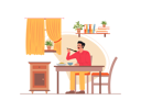 پیش‌نمایش فایل man-having-his-meal-2529192 از پک تم هندی