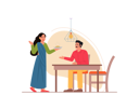 پیش‌نمایش فایل wife-serving-food-to-husband-2529184 از پک تم هندی