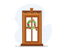 پیش‌نمایش فایل christmas-door-3077980 از پک کریسمس