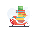 پیش‌نمایش فایل christmas-gifts-on-the-sledge-3077974 از پک کریسمس
