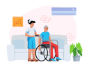 پیش‌نمایش فایل nurse-helping-handicapped-man-3985638 از پک مراقبت بهداشتی و پزشکی
