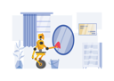 پیش‌نمایش فایل robot-cleaning-mirror-3985666 از پک ربات‌های در حال استفاده