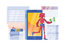 پیش‌نمایش فایل robot-doing-marketing-3985665 از پک ربات‌های در حال استفاده