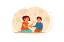 پیش‌نمایش فایل children-firing-crackers-4415743 از پک شخصیت‌های دیوالی