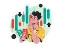 پیش‌نمایش فایل man-confused-about-stocks-4613253 از پک بازار سهام و معاملات