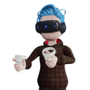 پیش‌نمایش فایل boy-holding-vr-controller-5404737 از پک جهان واقعیت مجازی