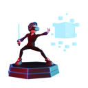 پیش‌نمایش فایل boy-holding-vr-sword-5404749 از پک جهان واقعیت مجازی