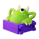 پیش‌نمایش فایل closet-monster-6537221 از پک هالووین