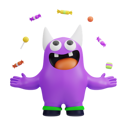 پیش‌نمایش فایل happy-monster-6537195 از پک هالووین