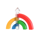 پیش‌نمایش فایل rainbow-graph-3814124 از پک اینفوگرافیک سه‌بعدی