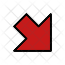پیش‌نمایش فایل down-right-arrow-10695908 از پک پیکان