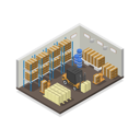 پیش‌نمایش فایل warehouse-room-11668655 از پک اتاق‌های ایزومتریک