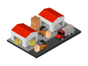 پیش‌نمایش فایل lifting-machines-moving-boxes-in-warehouse-2811862 از پک انبار