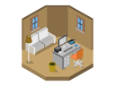 پیش‌نمایش فایل home-office-2812252 از پک دفتر