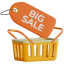 پیش‌نمایش فایل big-sale-tag-with-shopping-basket-6743813 از پک تجارت الکترونیک