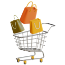 پیش‌نمایش فایل shopping-bags-with-trolley-6743836 از پک تجارت الکترونیک