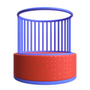 پیش‌نمایش فایل cylindrical-cage-platform-4741960 از پک اشیاء هندسی