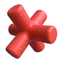 پیش‌نمایش فایل cylindrical-half-star-4741911 از پک اشیاء هندسی