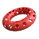 پیش‌نمایش فایل perforated-donut-4741917 از پک اشیاء هندسی