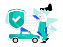 پیش‌نمایش فایل girl-checking-car-insurance-paper-10169498 از پک بیمه خودرو