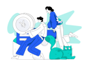 پیش‌نمایش فایل people-withdraw-yen-from-wallet-10168933 از پک امور مالی