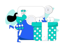 پیش‌نمایش فایل woman-opening-gift-box-10168920 از پک امور مالی