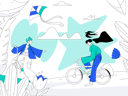 پیش‌نمایش فایل boy-and-girl-riding-cycle-in-outside-10235587 از پک بهار